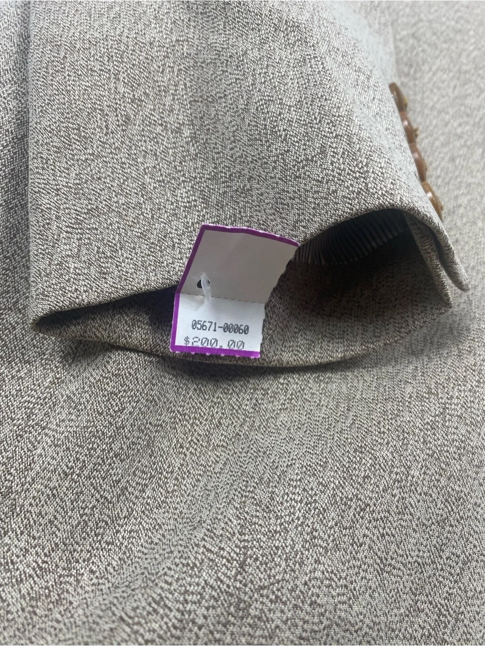 Barbara Bui Blazer Womens Brown Gray  Leather Trim Suit Jacket Business Chic